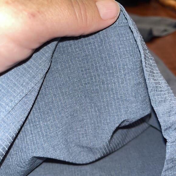 Merrell Shirt Mens S Blue Short Sleeve Button Up Performance Wicking Hiking - Picture 5 of 5